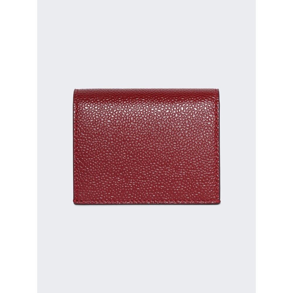 NWT $400 Thom Browne Leather Double Card Holder Wallet.